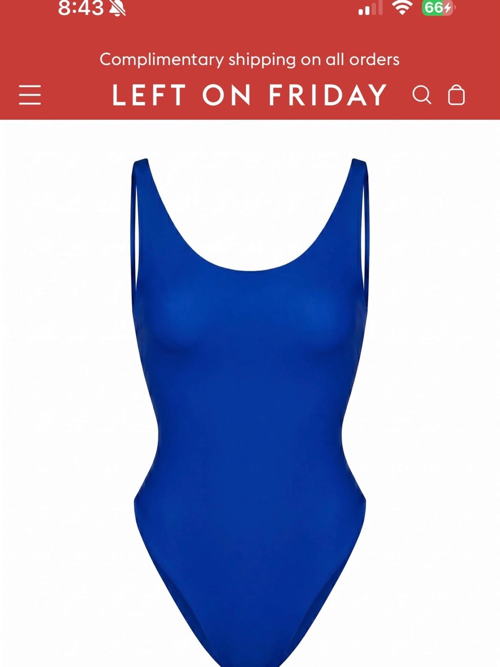 Left On Friday Royal Blue One-Piece Swimsuit